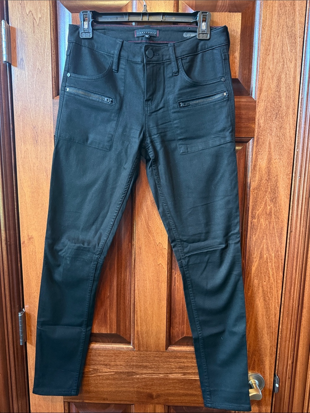 Sanctuary Ace Utility Black Slim Stretch Jeans Size 26